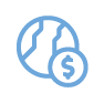 Globe and Money Icon